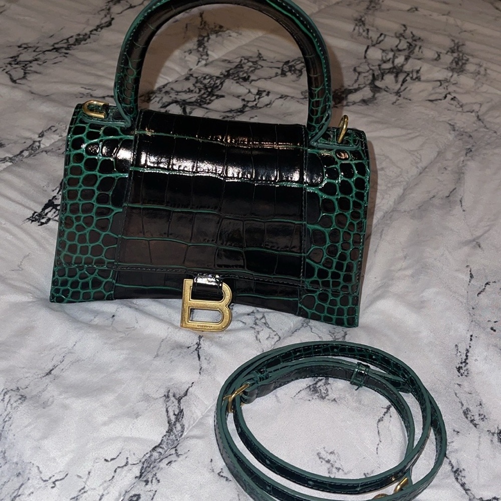 BALENCIAGA small Hourglass Top Handle Bag - Picture 3 of 6